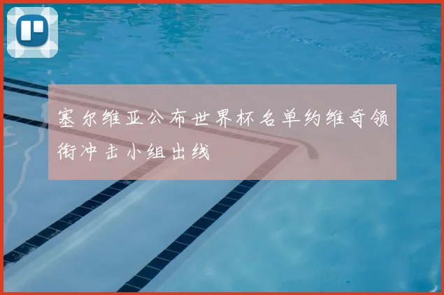 塞尔维亚公布世界杯名单约维奇领衔冲击小组出线